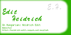 edit heidrich business card